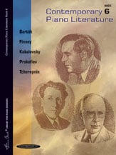 Contemporary Piano Literature No. 6 piano sheet music cover